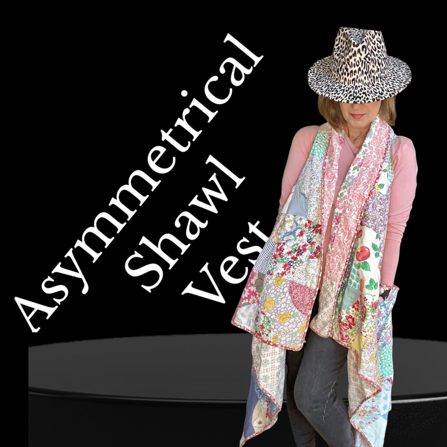 Asymmetrical Shawl Vest