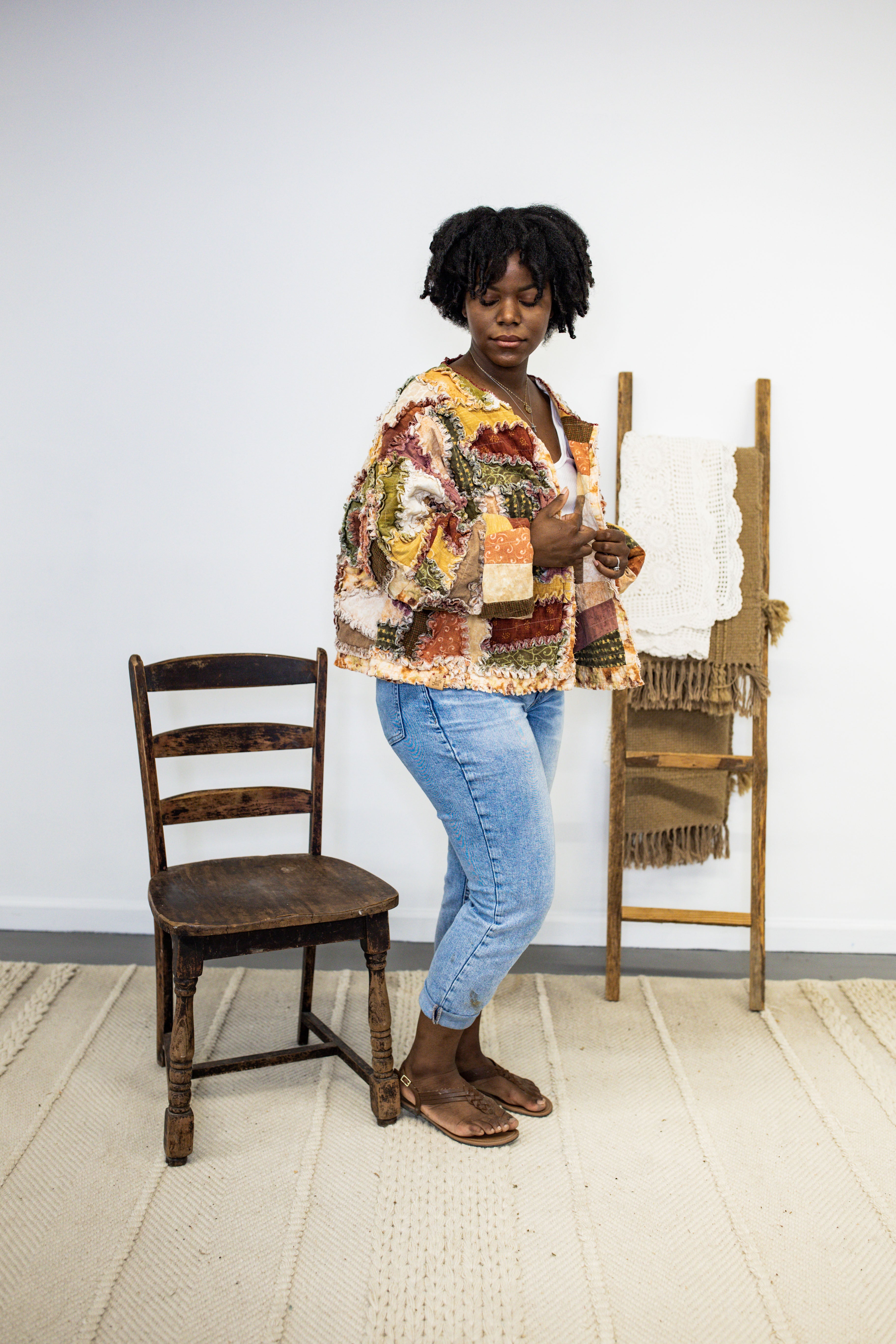 Short Cowboy Coat w/Belle Sleeves