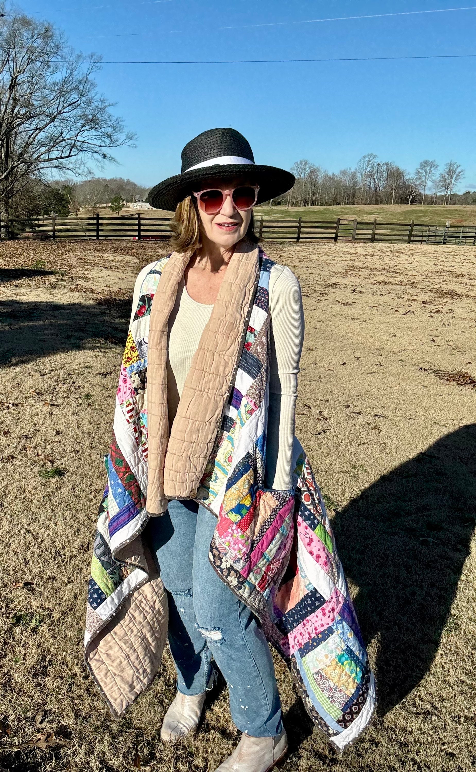 Samantha (asymmetrical shawl best)