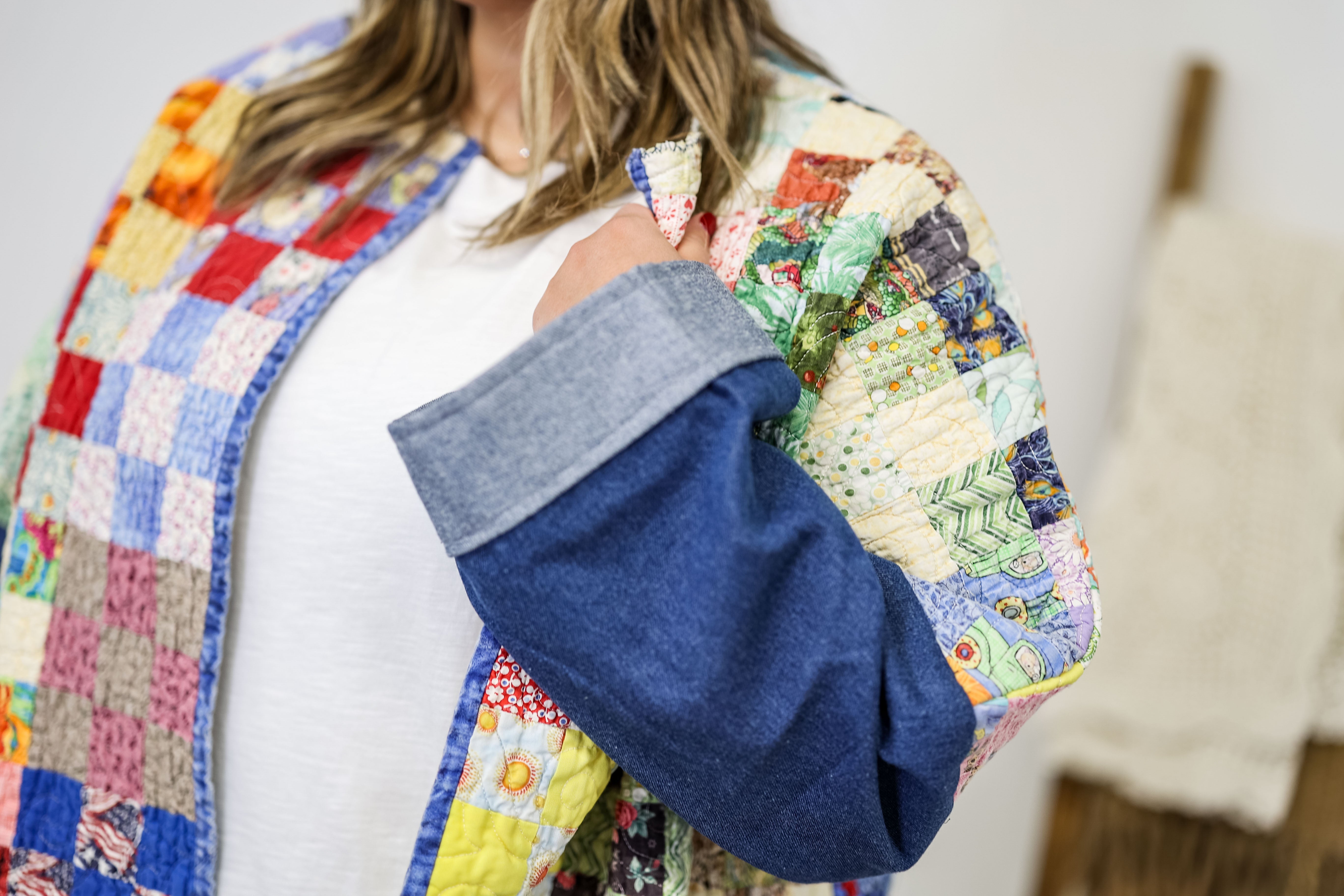 Oversized Jean Jacket with a Twist