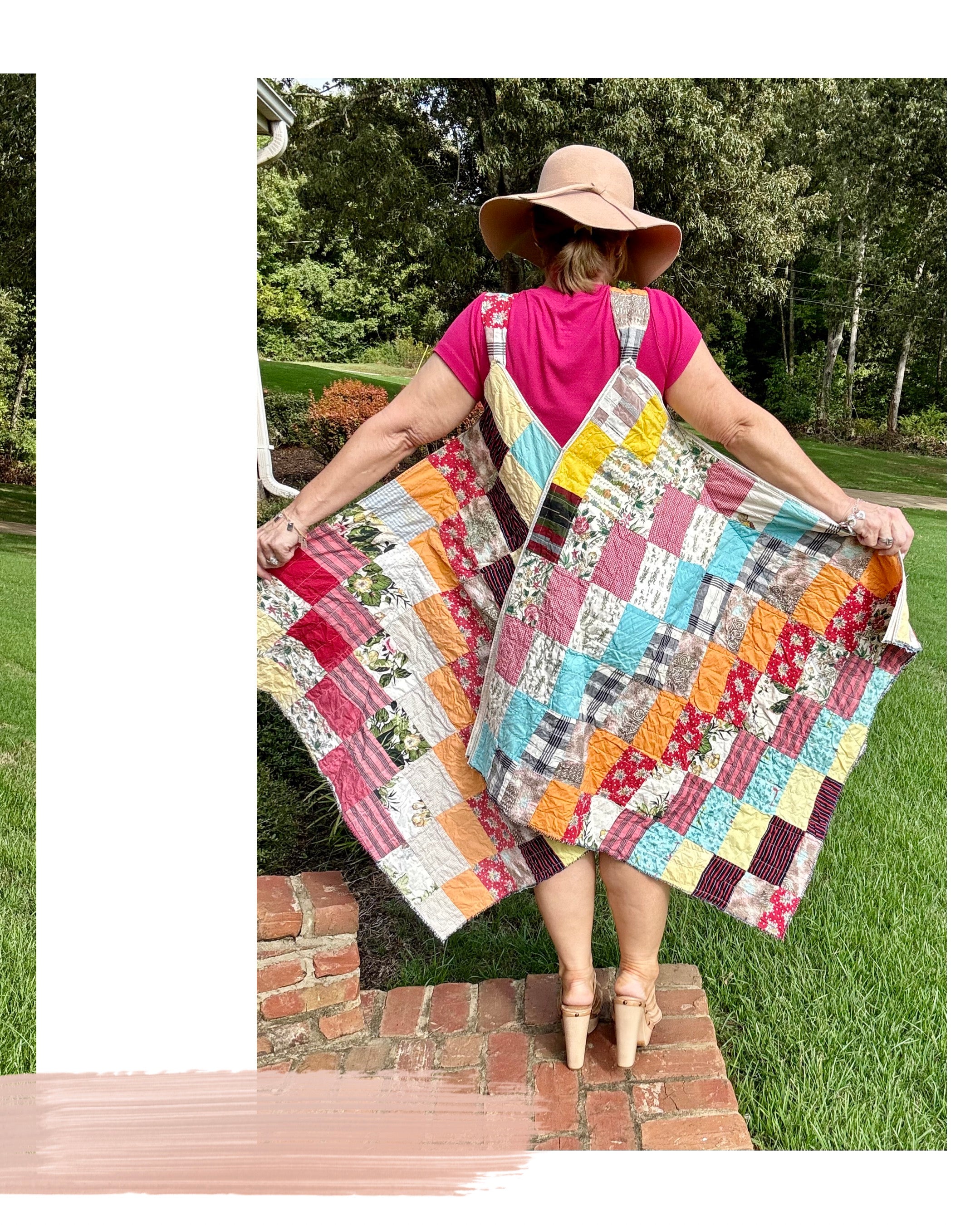 Vestido de cuadros cambiantes