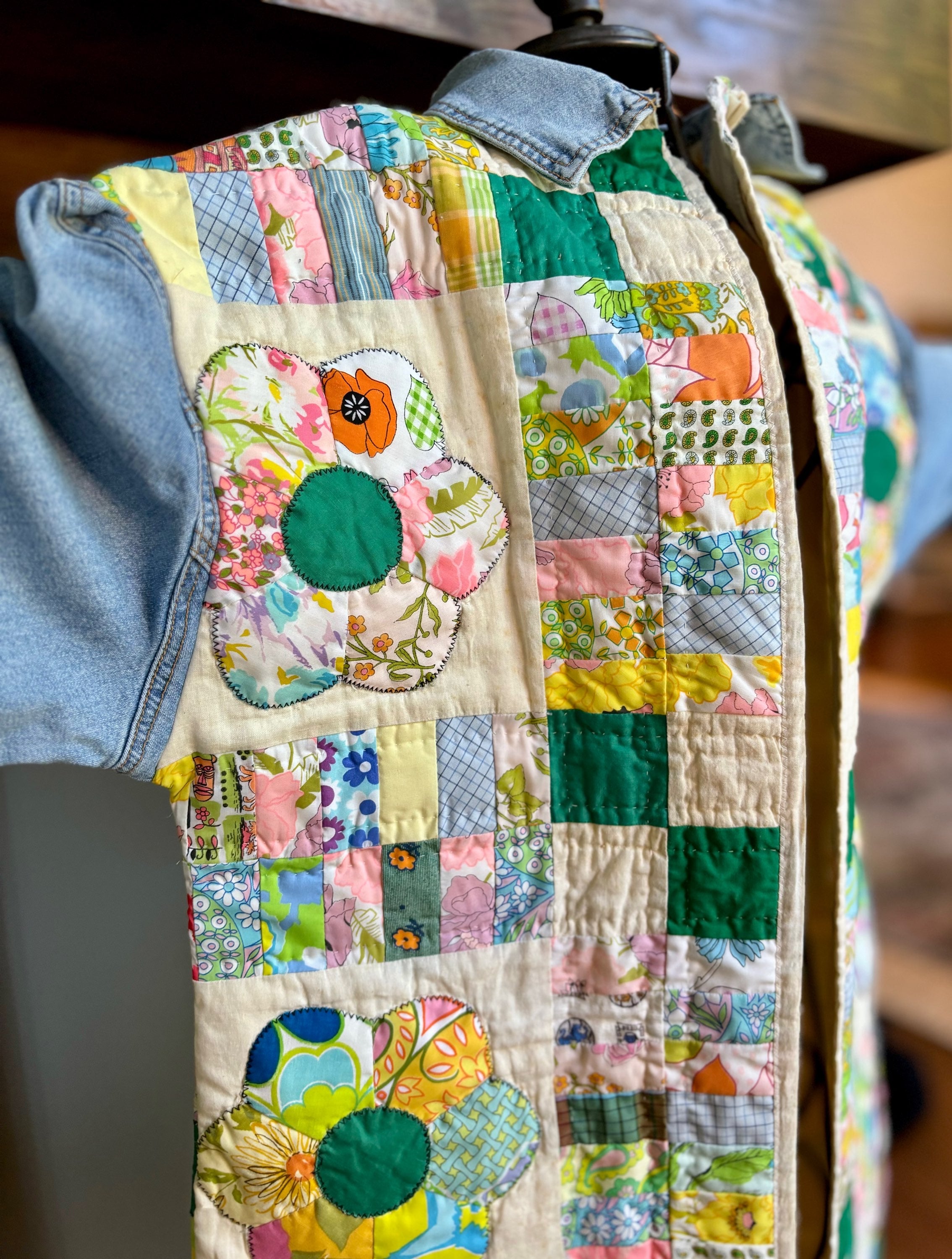 Long Jean Jacket with a Twist