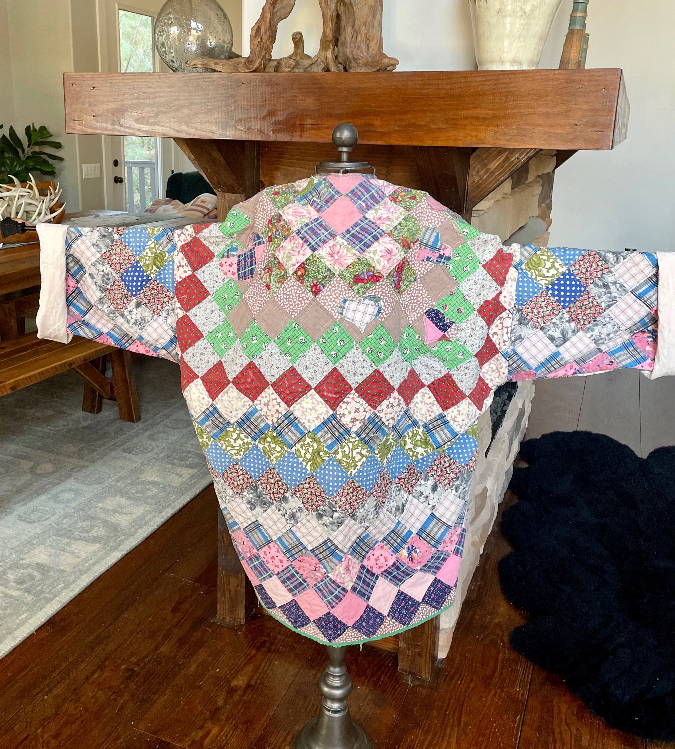 Long Cocoon Coat No Collar