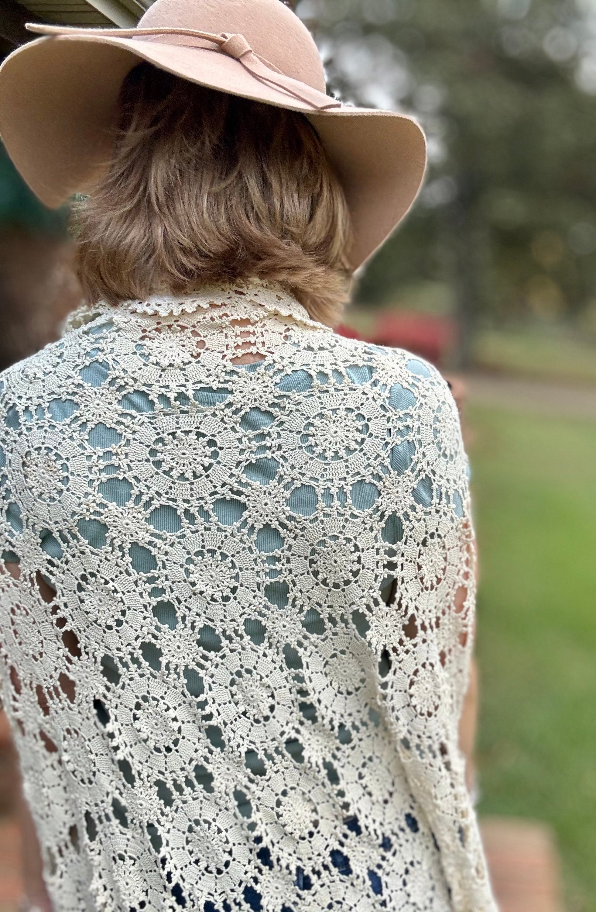 Crocheted Asymmetrical Shawl