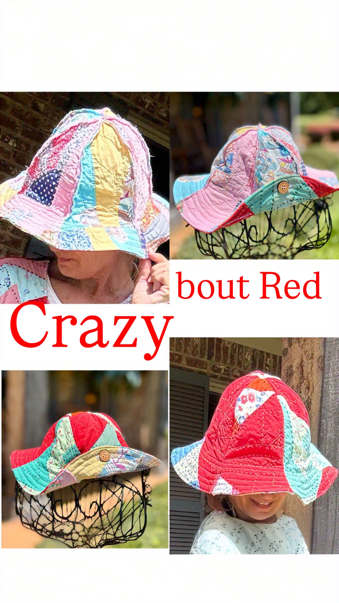 Loca por el rojo (Gorro de tulipán reversible)