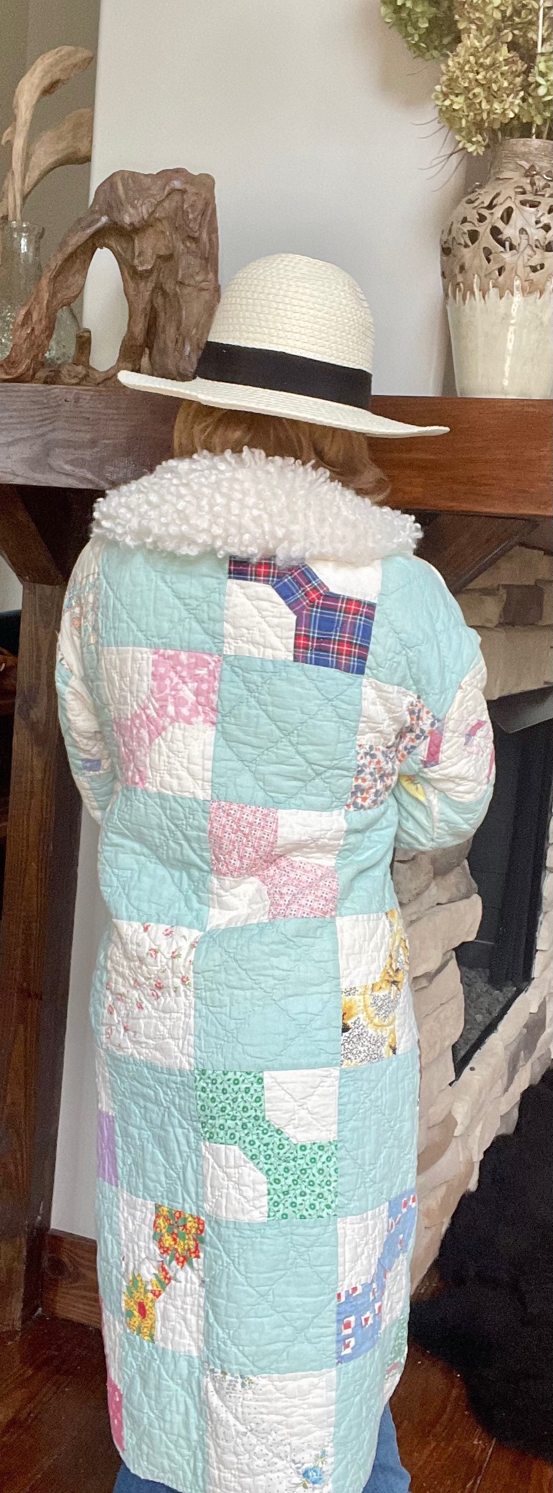 Long Cowboy Coat (with fuzzy collar)