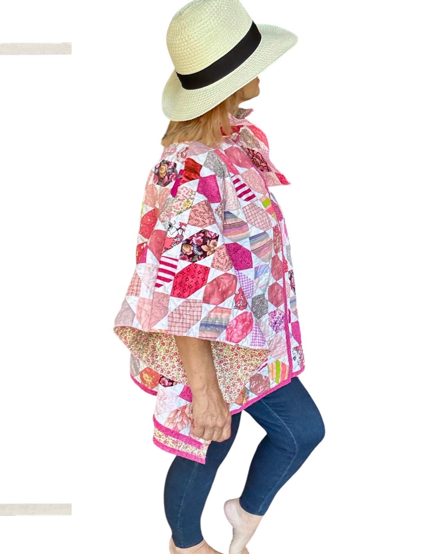 Ellen (Cropped Squared Cloak)