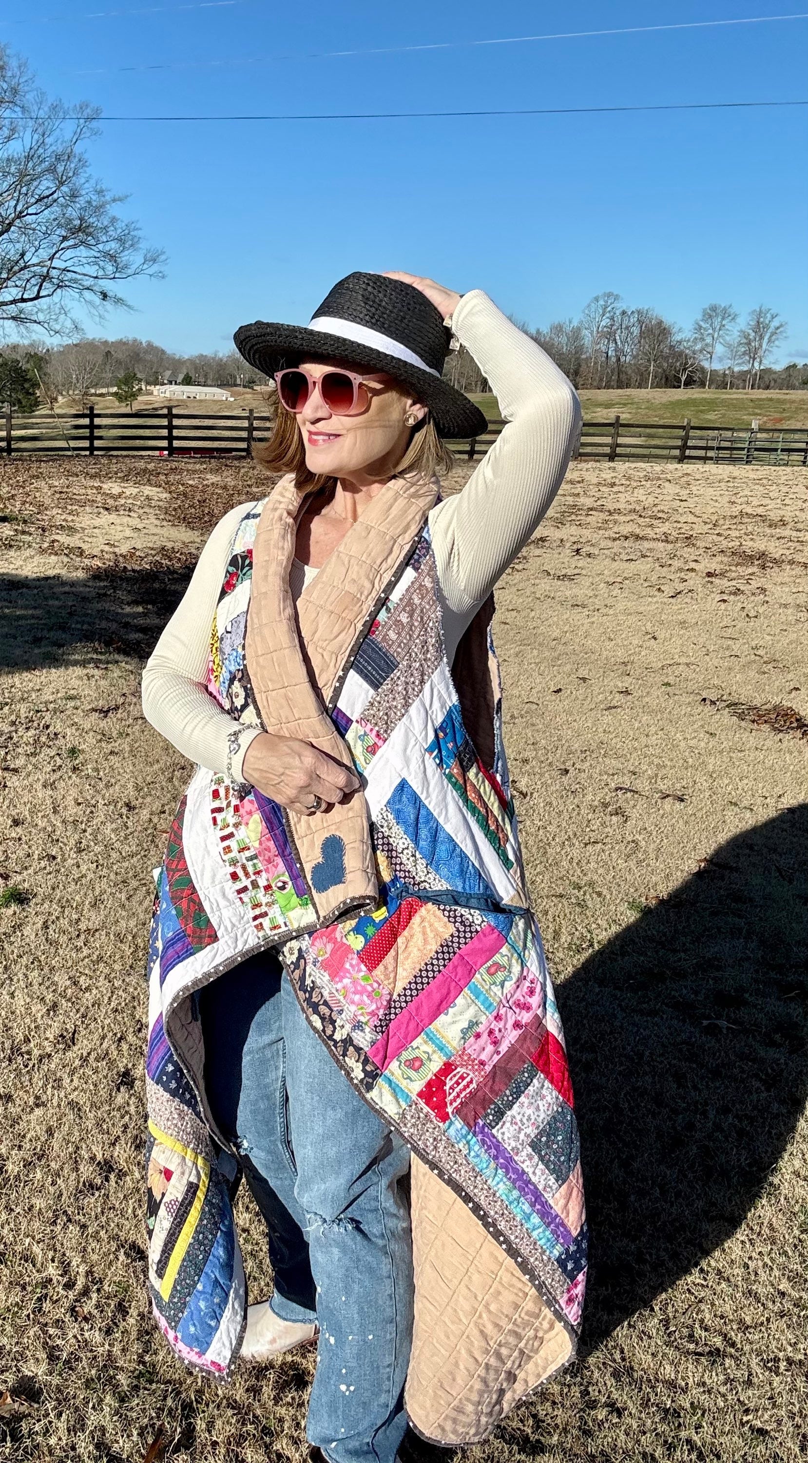 Samantha (asymmetrical shawl best)