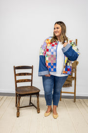Oversized Jean Jacket with a Twist