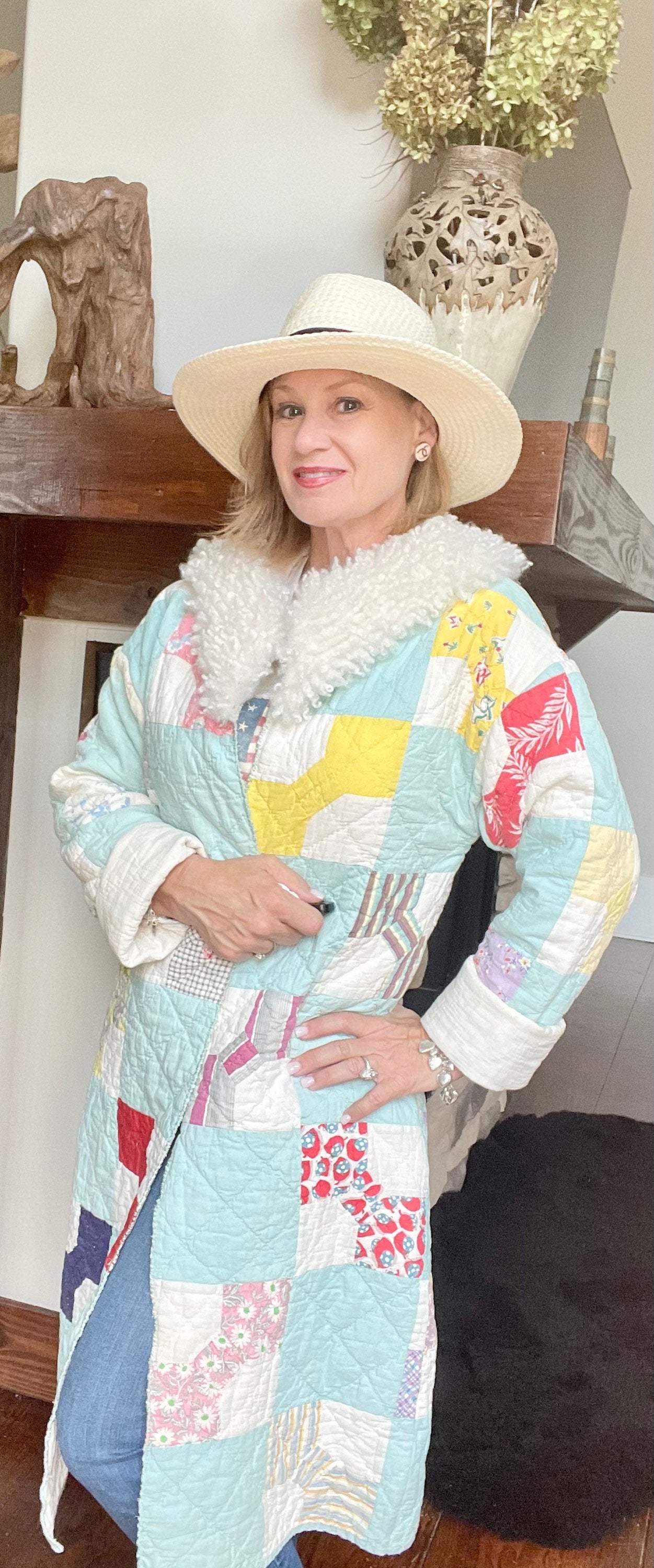 Long Cowboy Coat (with fuzzy collar)