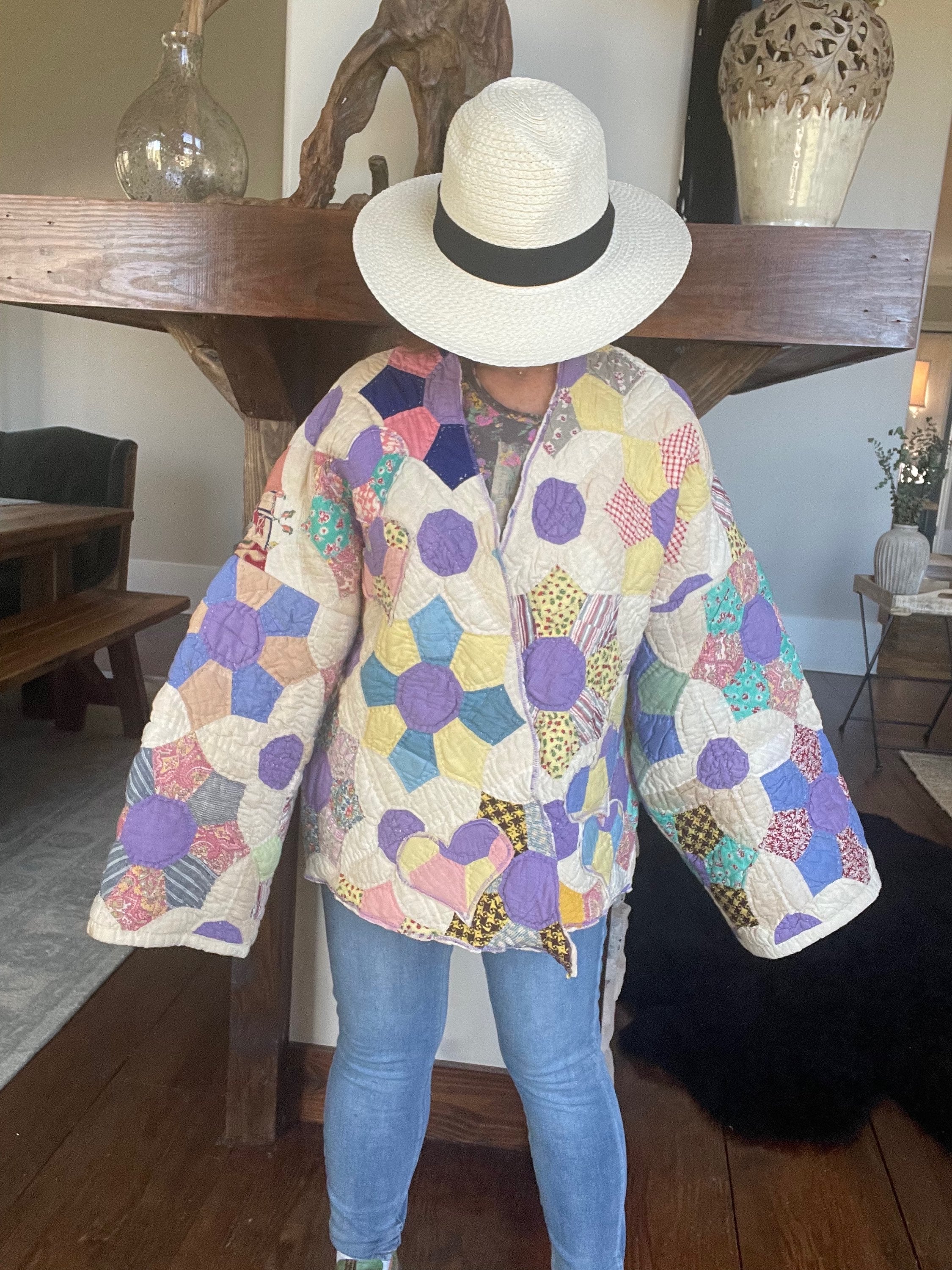 Collarless Cocoon Coat