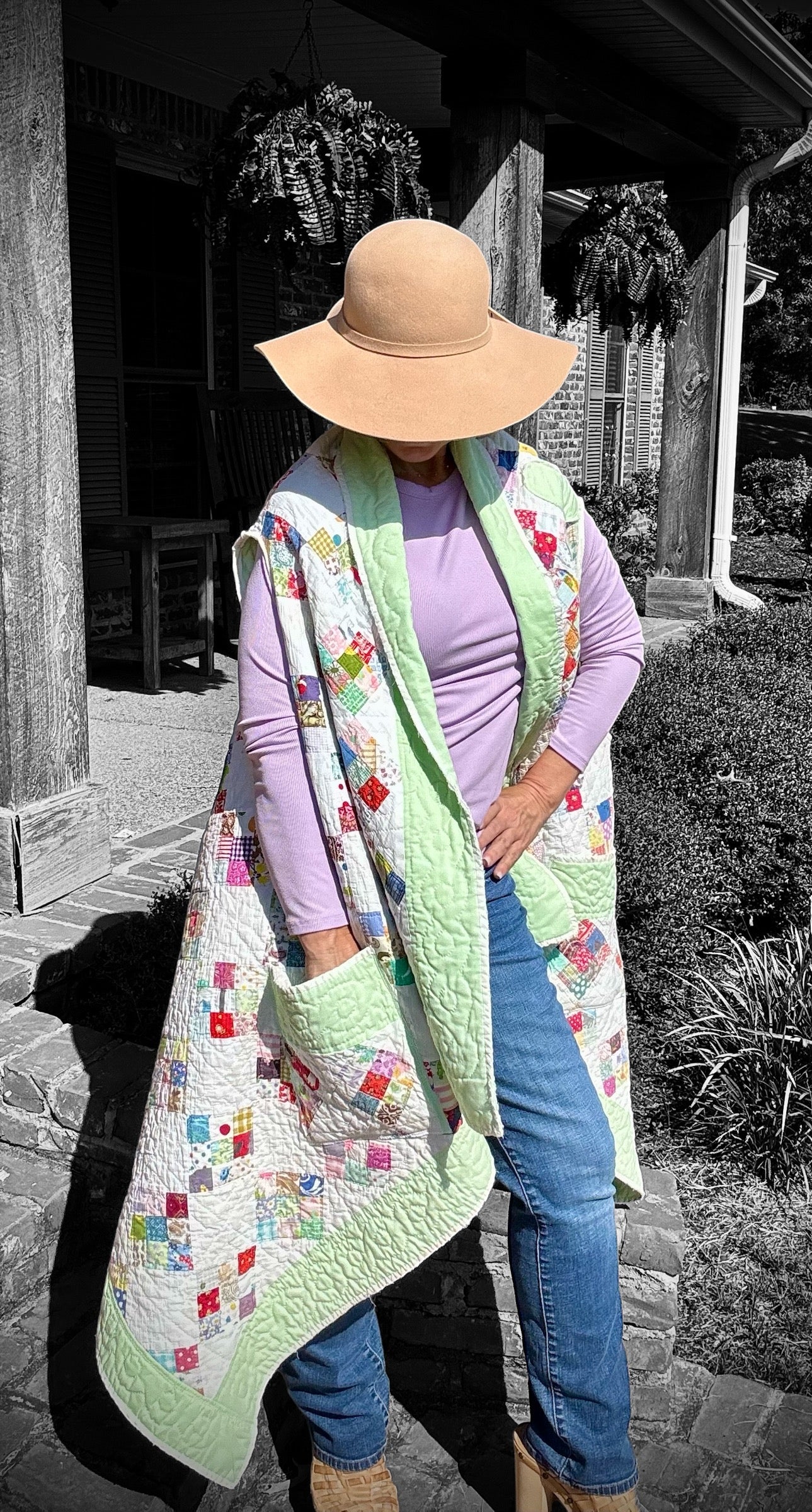 Asymmetrical Shawl Vest