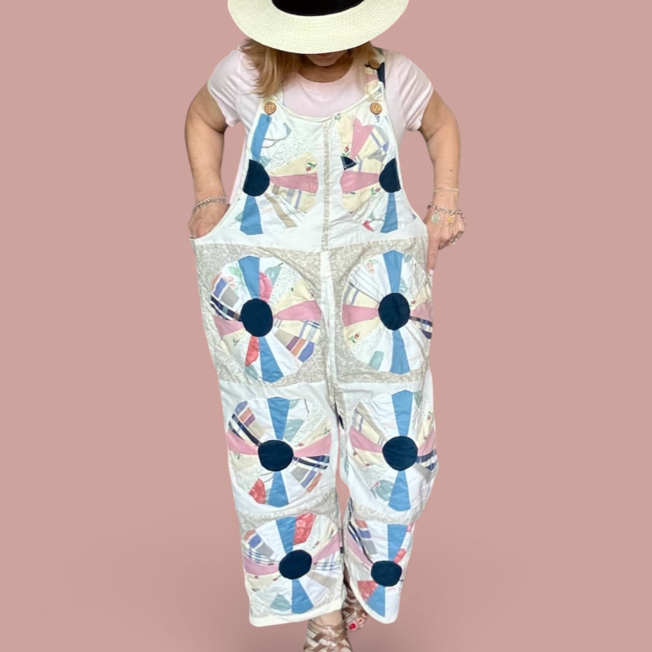 Dresden Plate Overalls