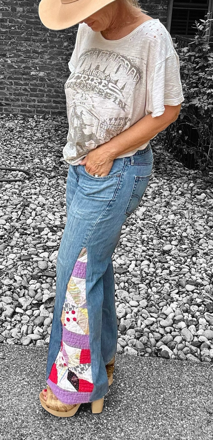 Pantalones de pijama morados 34 x 29 (¡¡Pantalones de panel!!)