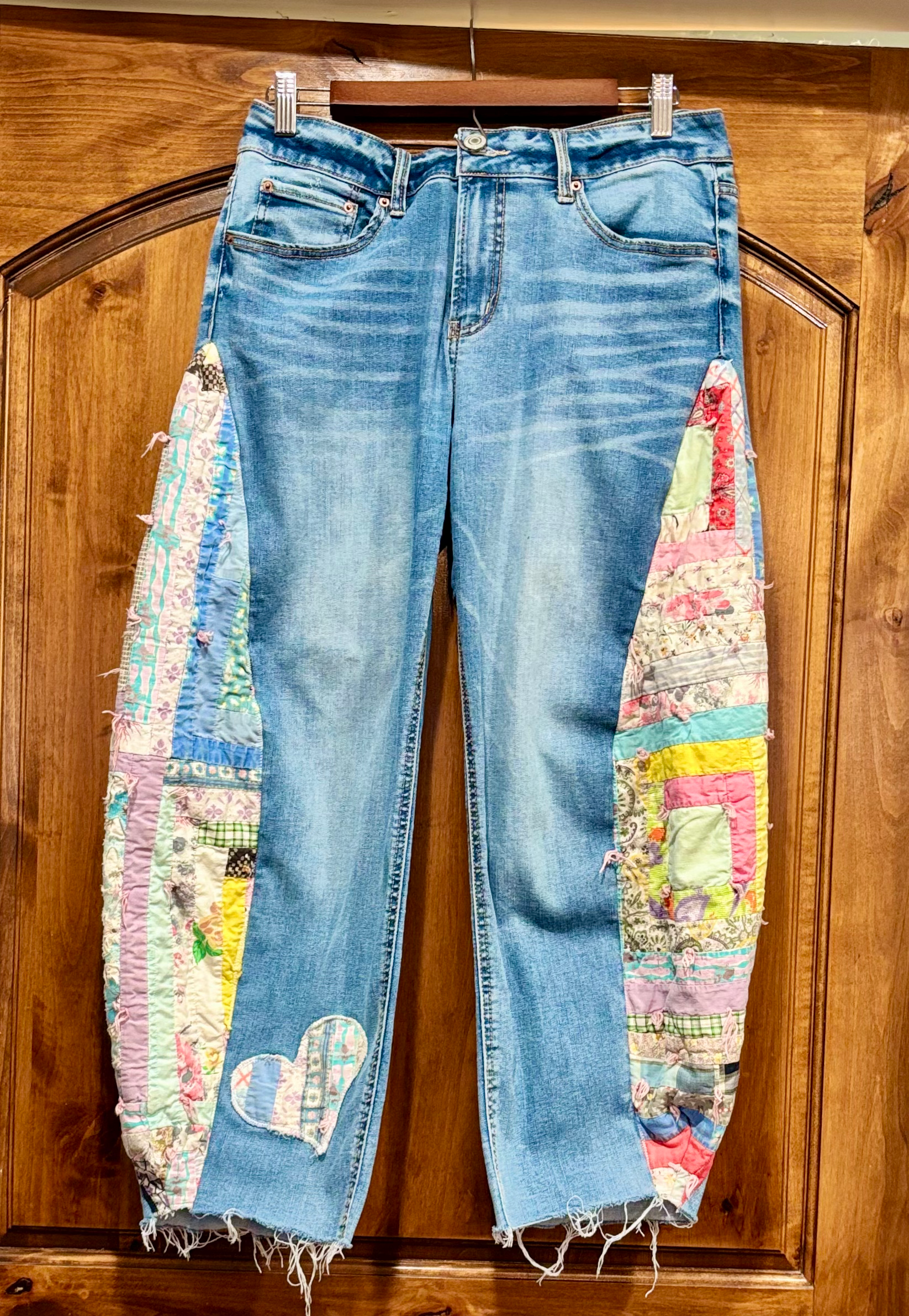 Barrel Jean Panels Browns & Tans
