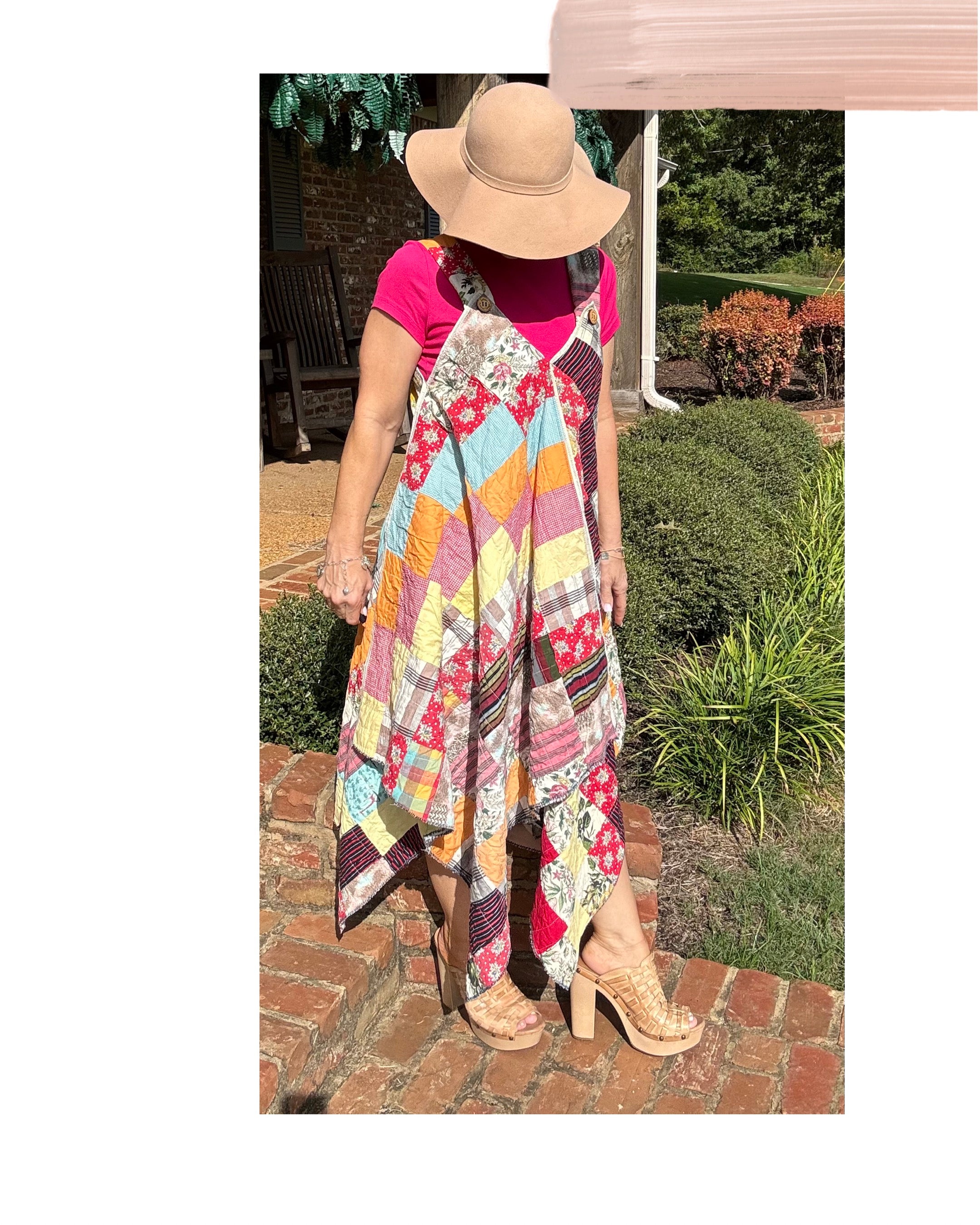 Vestido de cuadros cambiantes