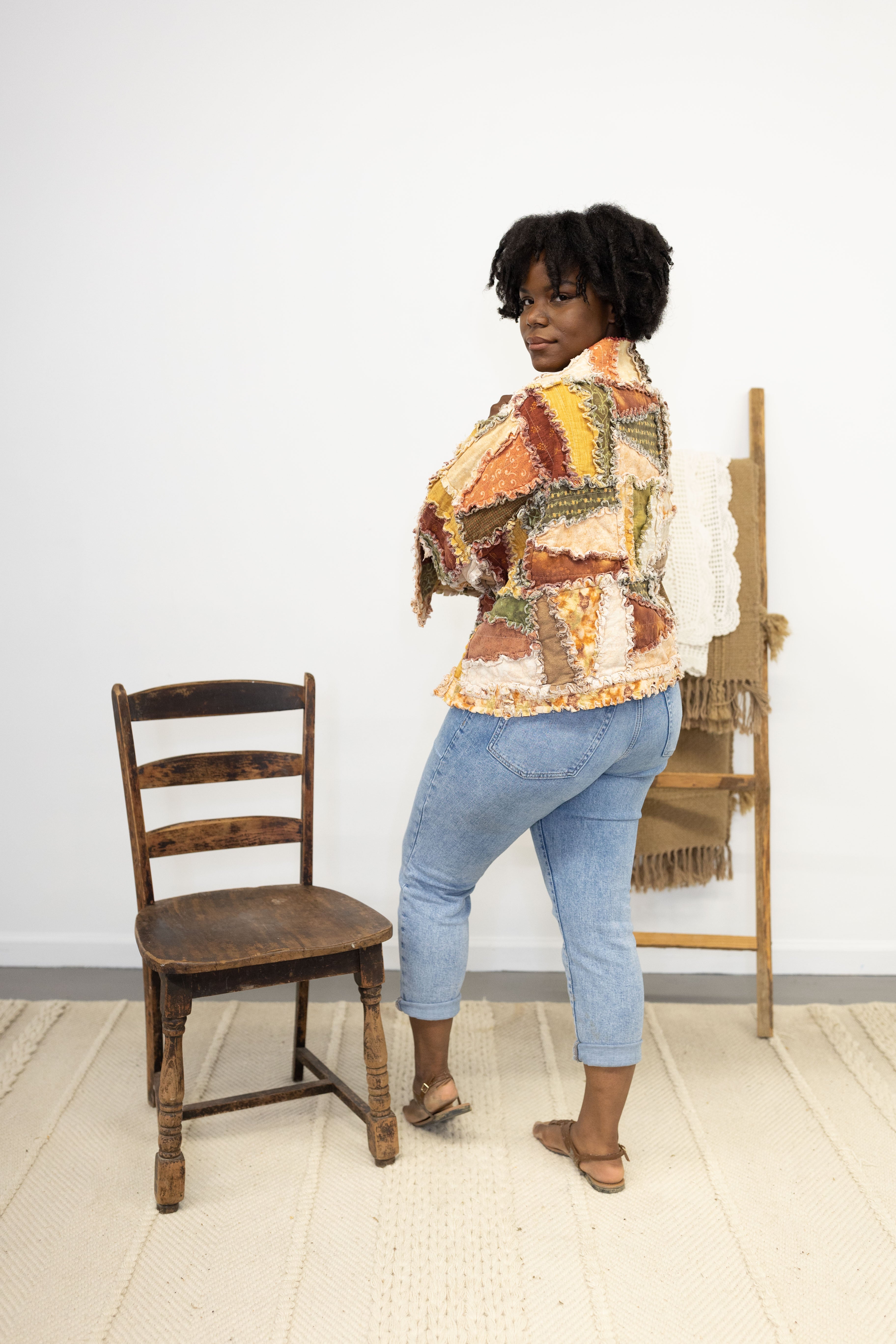 Short Cowboy Coat w/Belle Sleeves